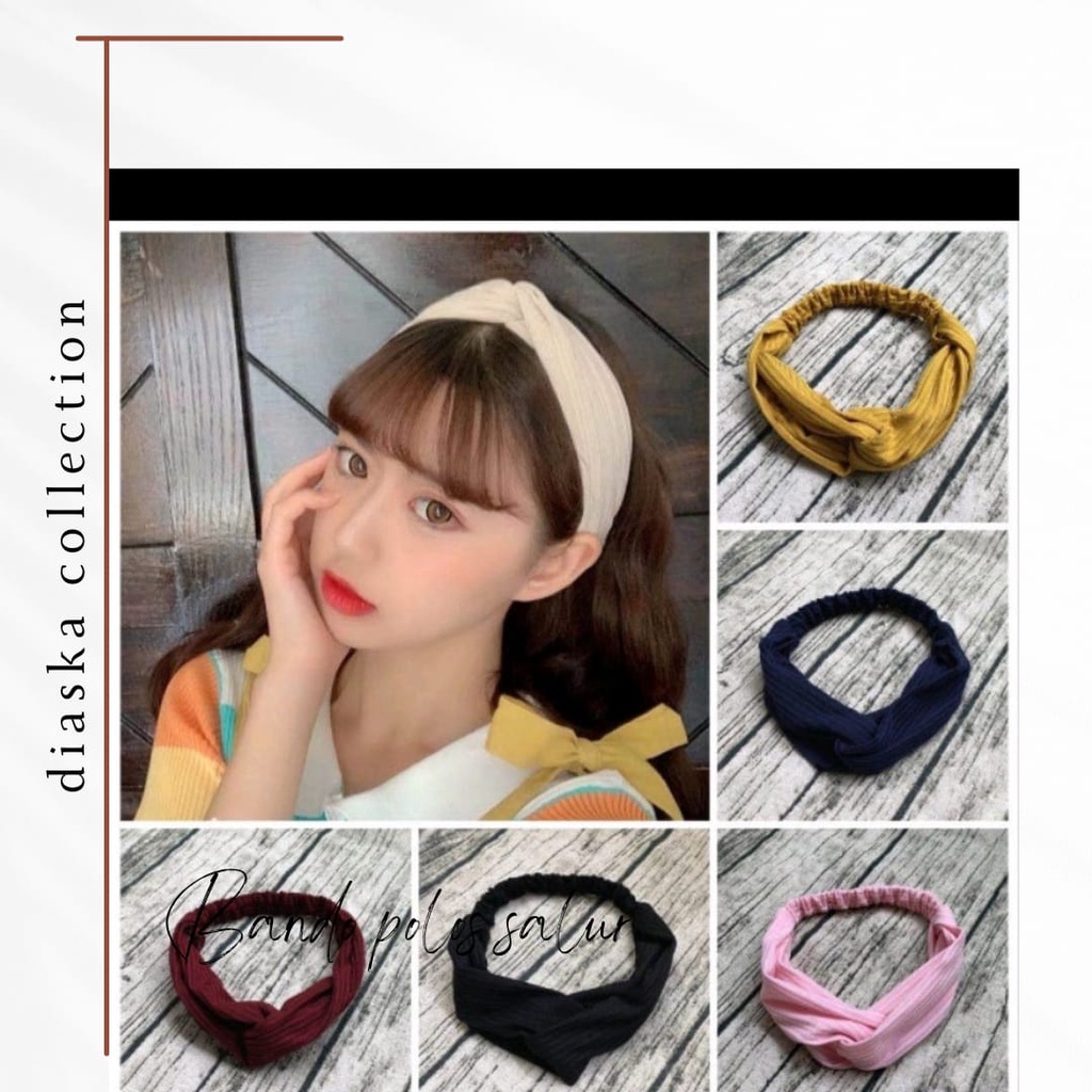 Bando Polos Salur - Bando Bandana Simpul Ala Korea