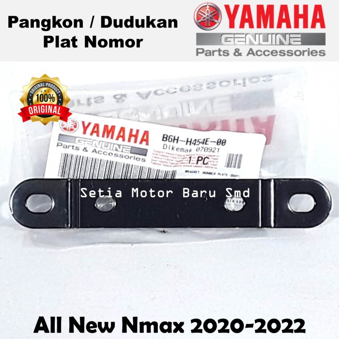 Pangkon Dudukan Plat Nomor Depan Front Motor Yamaha All New Nmax N Max 2020 2021 2022 Asli Parts Ori
