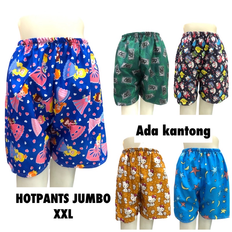 (HJ) PROMO POTONGAN ONGKIR Celana Pendek Hotpants Jumbo XXL