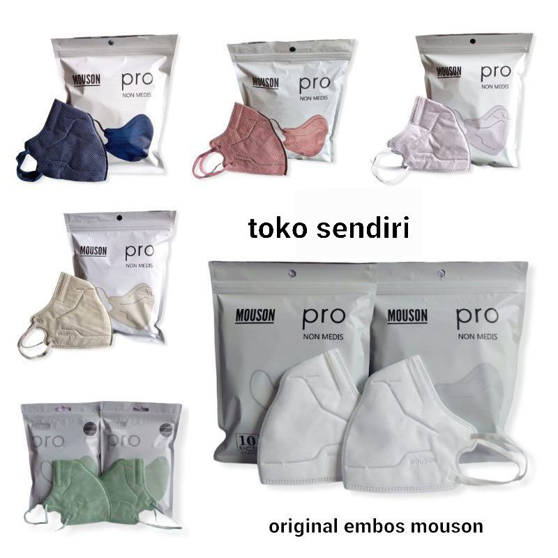 Masker KN95 Mouson PRO isi 10 pcs Original