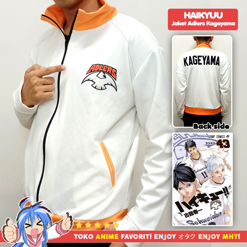 Jaket Anime Haikyuu Schweiden Adlers Kageyama Tobio Kostum Cosplay