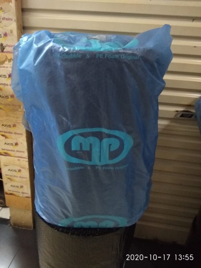 

Plastik Bubble Wrap 50mx60 cm sgt Tebal Mulia Pack Biru Tomang JakBar