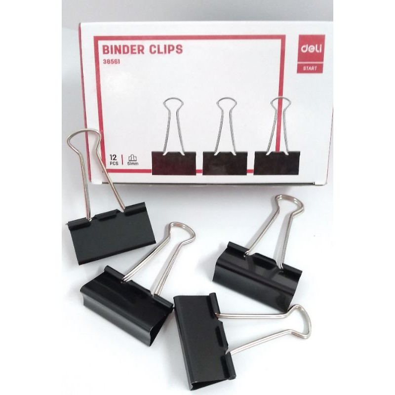 

BINDER CLIP / CLIP KERTAS / 51MM / DELI E - 38561