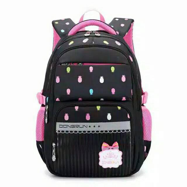 Tas kids sekolah/motif Nanas/Tas Ransel SD TK SMP