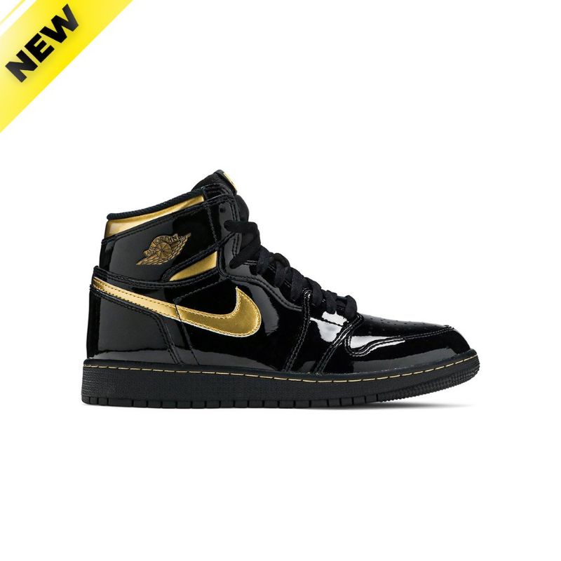 Air Jordan 1 Retro High OG GS 'Black Metallic Gold'