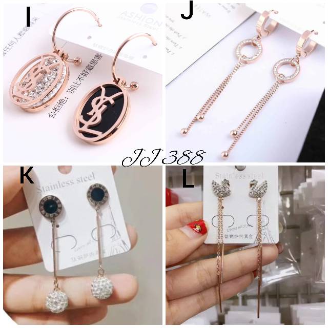 Anting Panjang Titanium Fashion Korea Stylish Anti Karat dan Alergi [AT-1]