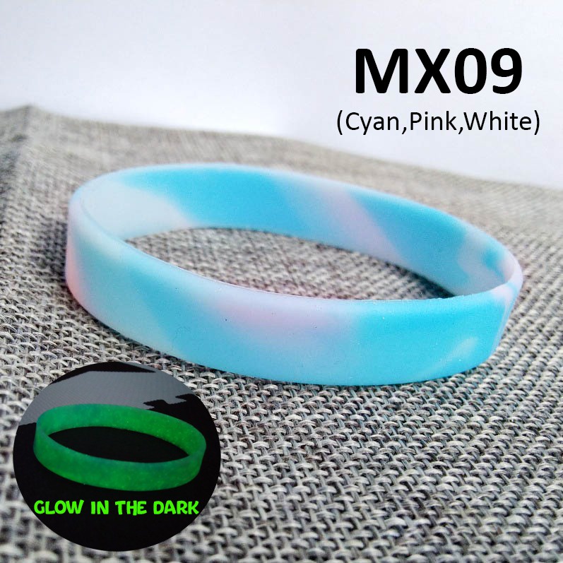 NICE GIFT RUBBER BRACELET TREN IMPORT CAMO MX09 GLOW