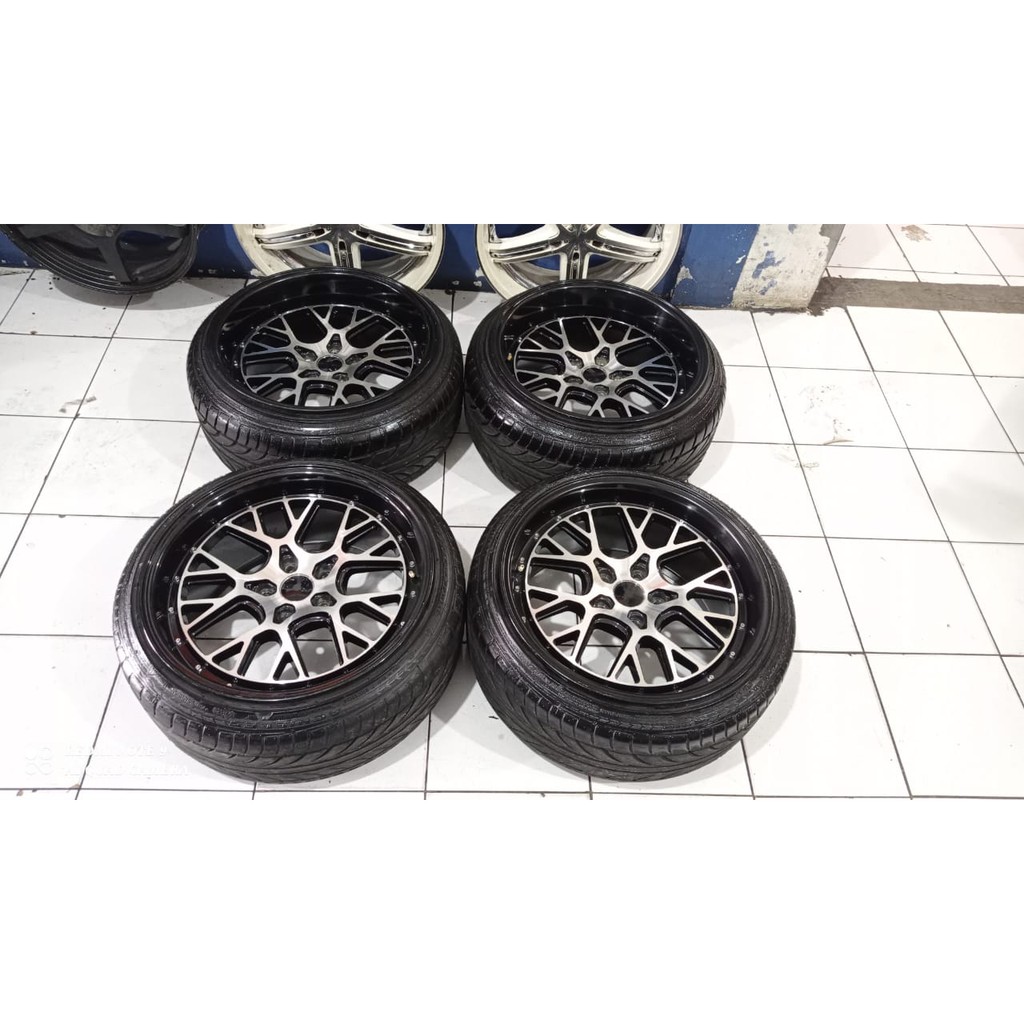 velg mobil bekas model bbs hsr ring 18x9 10 pcd 5x114 seken murah berkualitas