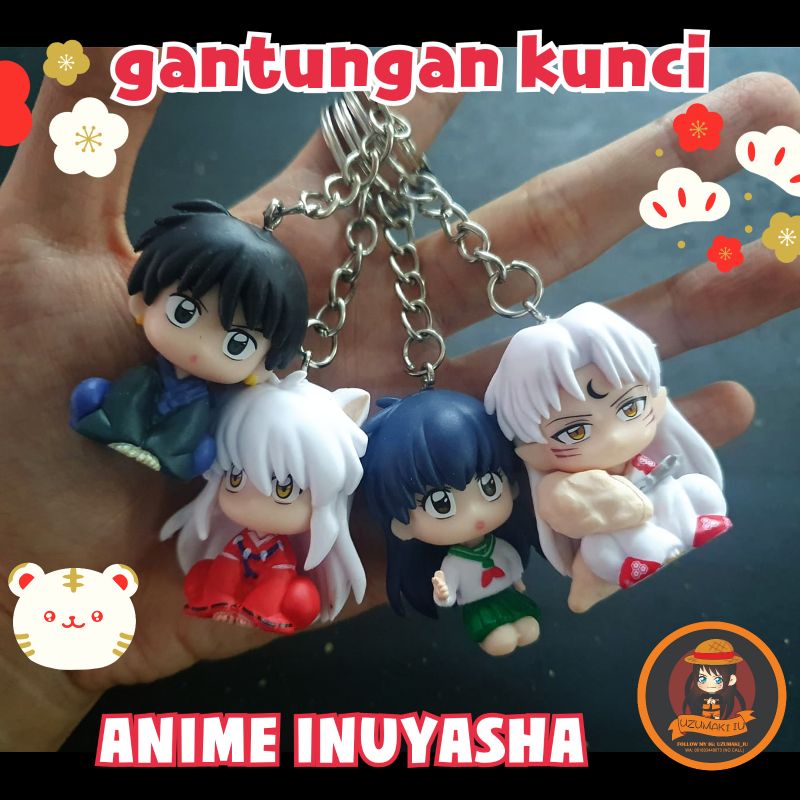 gantungan kunci/ mini action figure anime manga inuyasha