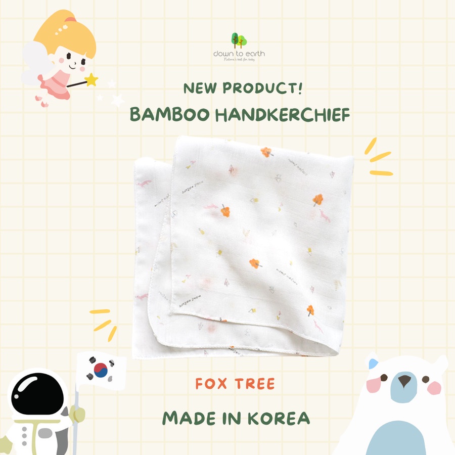 DOWN TO EARTH HANDKERCHIEF Sapu Tangan Bayi Bamboo