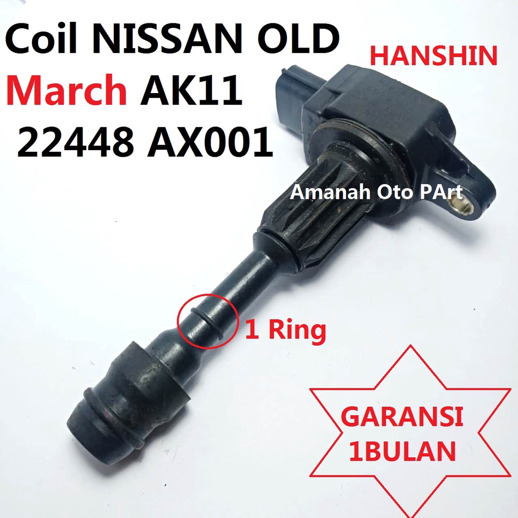 Koil Coil Nissan MARCH 22448 AX001 asli ORI COPOTAN original k12 k11 Hanshin  22448-AX001 b2