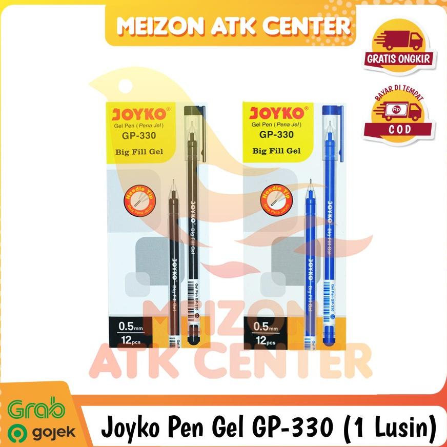 

JOYKO Gel Pen GP 330 Big Fill Gel 0.5mm Pulpen Cair Pena Ballpoint [1 LUSIN]