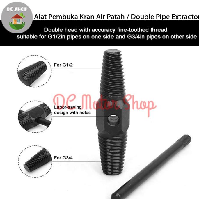 Alat Pembuka Kran Keran Air Patah / Baut Patah1/2'' 3/4'' Tap Balik