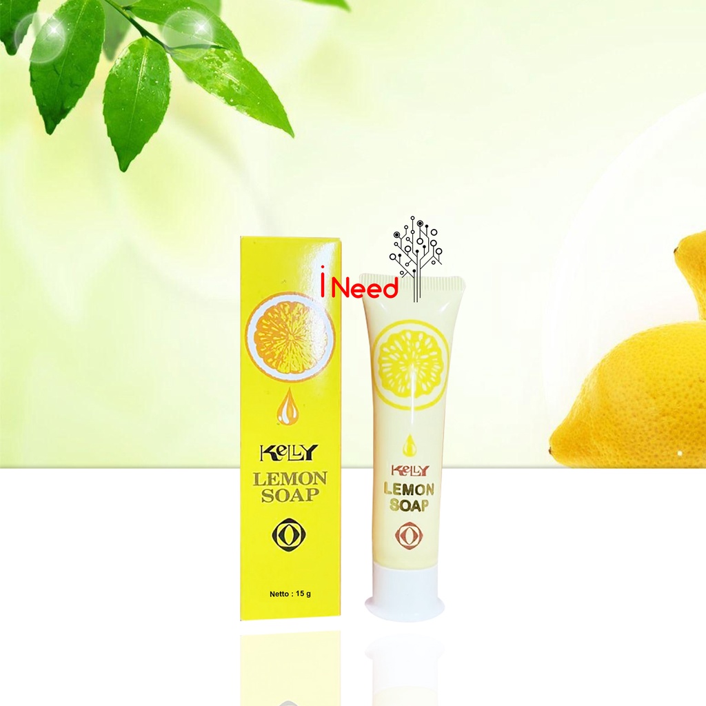 (INEED) Kelly Lemon Soap / Sabun muka Kely / keli 15 25 75 gram