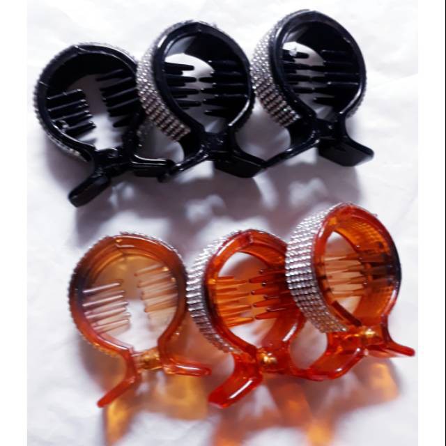 grosir  Jepit rambut ikan permata isi 6 pcs lux