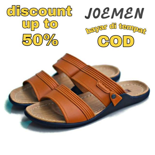  SANDAL  KULIT JOEMEN S 10 ORIGINAL PRIA  MODEL TERBARU  