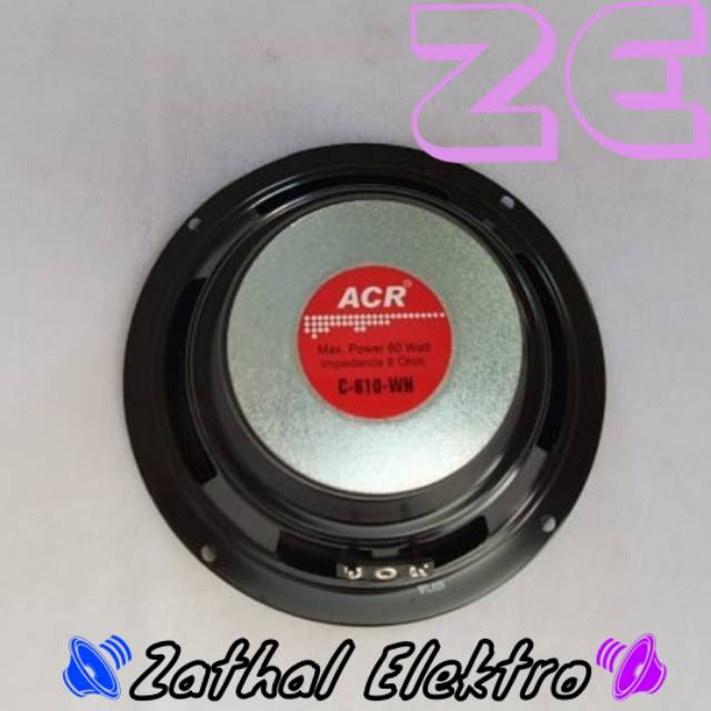 Speaker Woofer ACR 610 Speaker 6 Inch