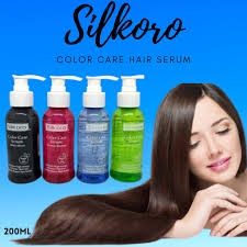⭐BAGUS⭐ [BESAR] SILKORO Hair Vitamin 200ml | Serum Rambut Color Care Pump Hair Treatment Tanpa Bilas