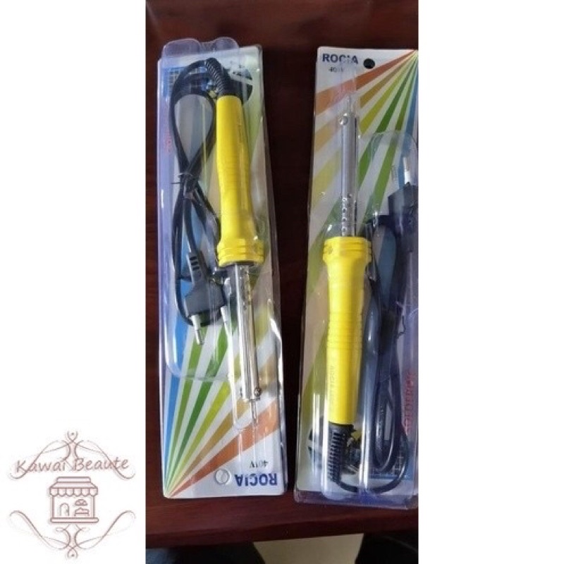 Solder Plastik ROCIA 218 40 Watt / Solder 40 Watt / Soldering Iron 40W / Solder Gagang Plastik 40 W