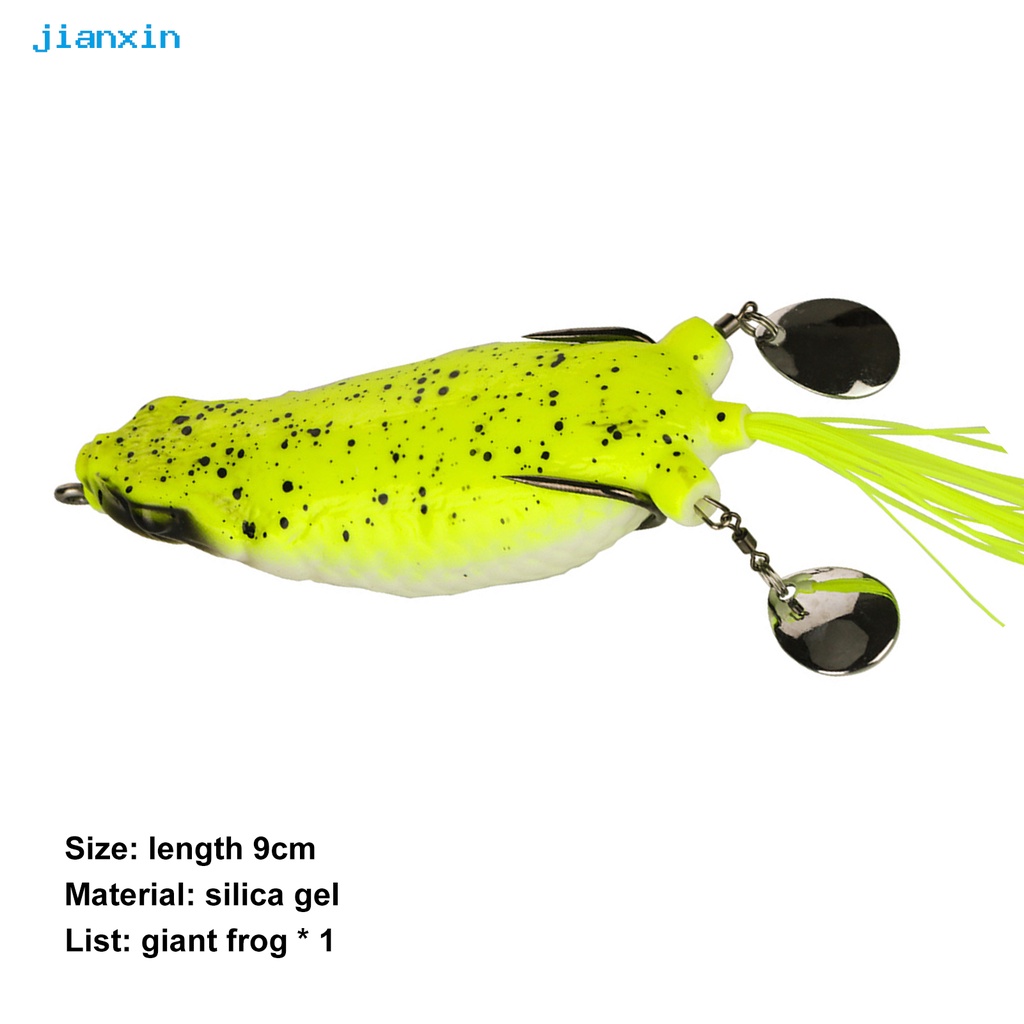 [Jianxin] Umpan Pancing Soft Bait Bentuk Kodok Bahan Silikon