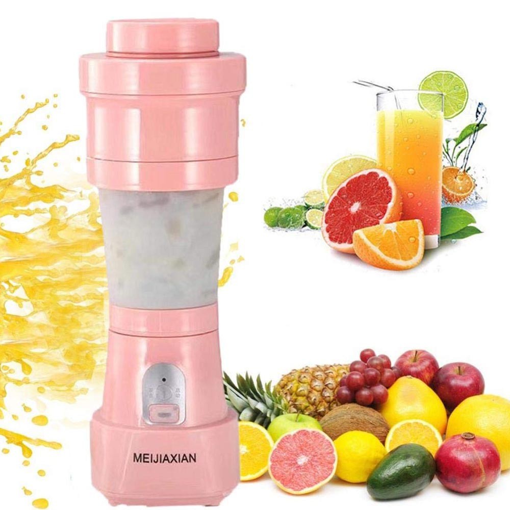 Folding Electric Juicer - Blender Lipat 6 Mata Pisau Random