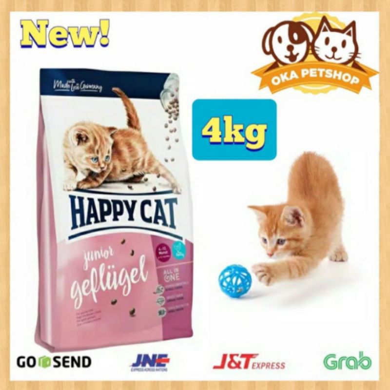 Makanan Kucing Happy Cat Junior Poultry 4kg / Dry Food Happy Cat Junior