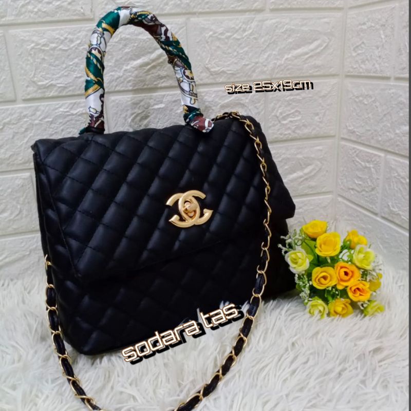 COD TAS SLEMPANG SULISTIOWATI SYALL TALI RANTE ULIR SIZE 25X19CM