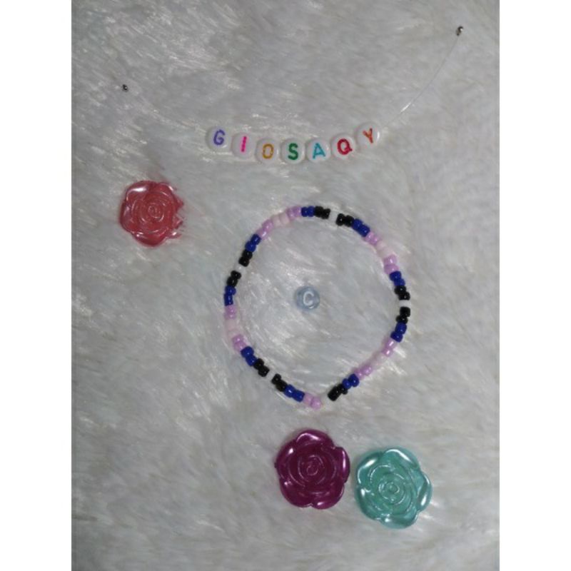 bracelet kpop idol /gelang korea/gelang manik polos/simple kode GS02