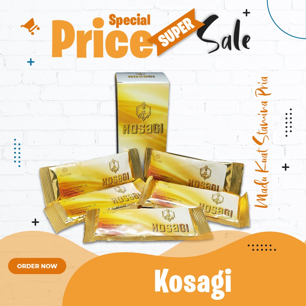 Diskon Madu Kosagi - Madu Suplemen Khusus Pria - 1 Box isi 5 Sachet
