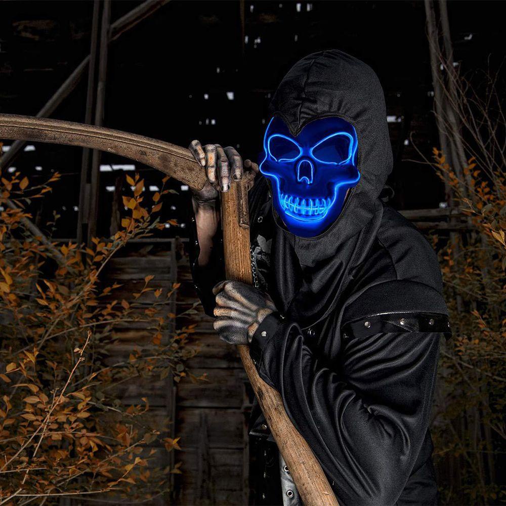 Solighter Halloween New EL Cold Light Party Horror Kepala Hantu