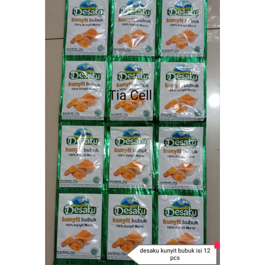 

desaku kunyit bubuk renceng isi 12 saset