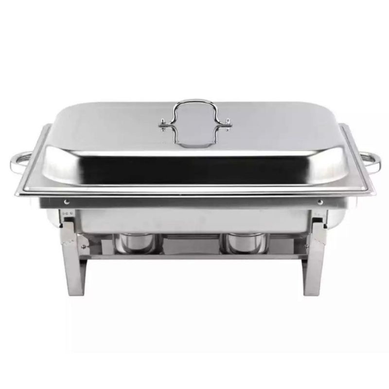 Chafing dish 1 sekat,2 sekat 11 Liter / tempat pemanas makanan,tempat prasmanan, wadah saji