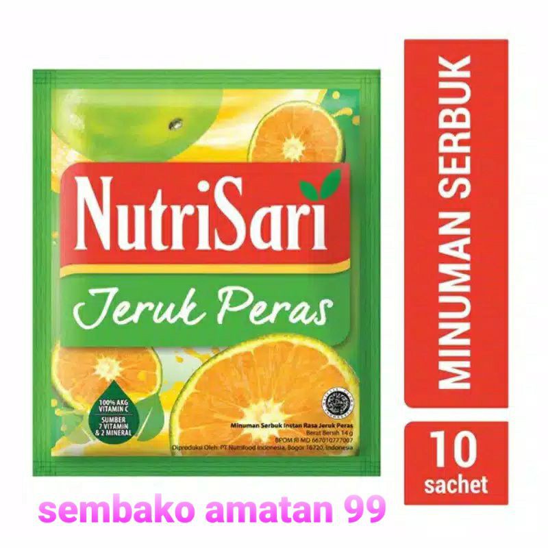 Nutrisari Jeruk Peras 10 Saset