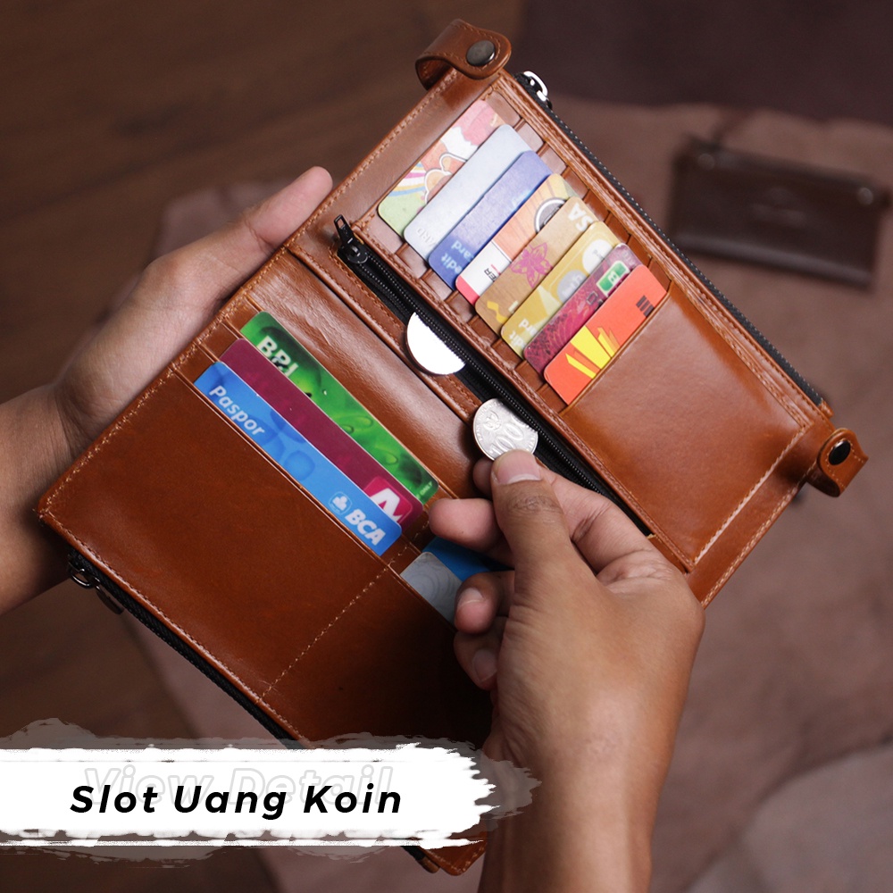 Dompet Kulit Wanita Dompet Kartu Wanita Lipat Kulit Sapi Asli Original AD01 Model Lipat Merk Alice Leather KUALITAS TERJAMIN MEMUASKAN