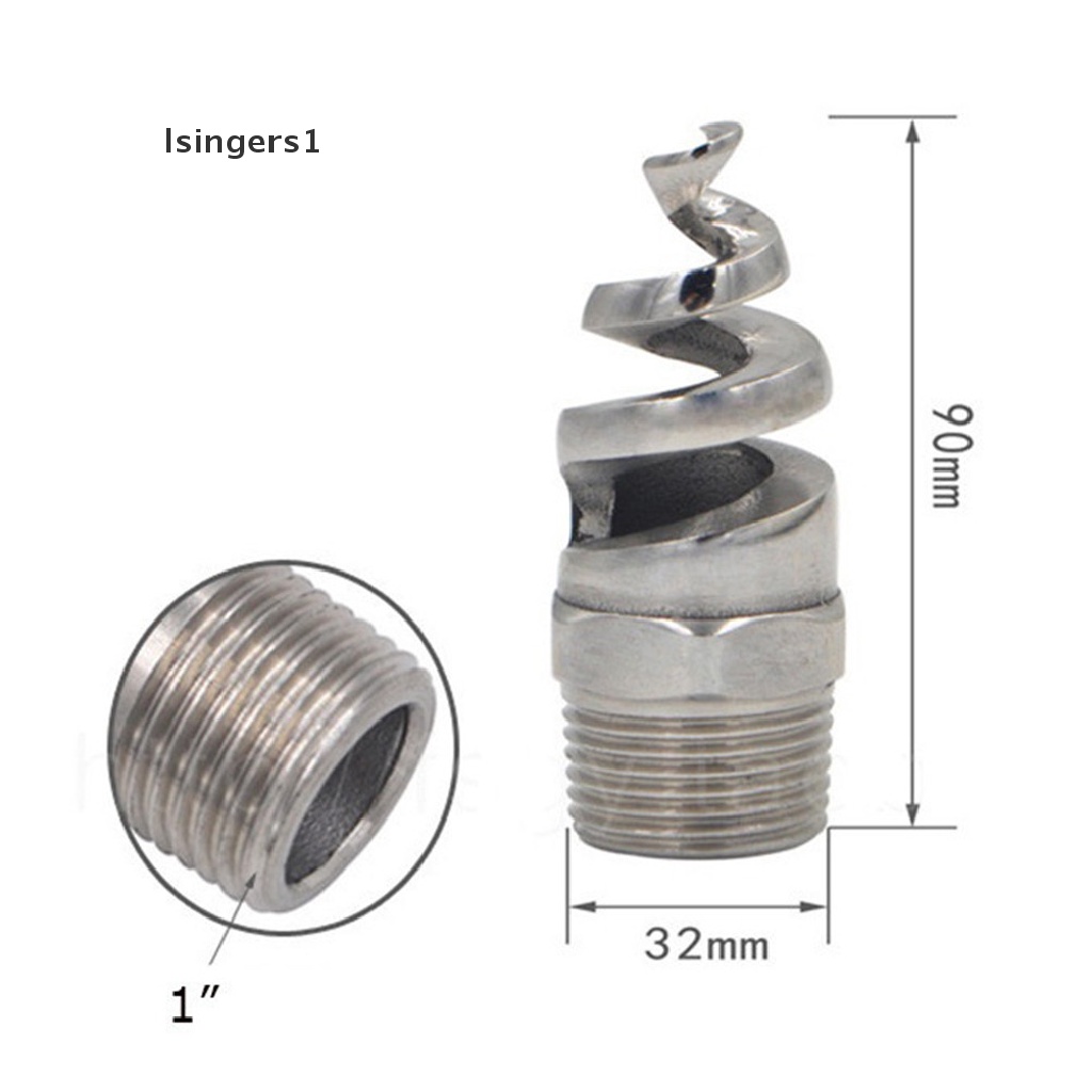 (lsingers1) Kepala nozzle spray spiral 1 / 2 &quot;1&quot; Bahan Stainless steel