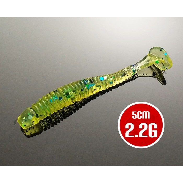 Umpan Pancing Soft Lure Cacing Karet Grub 5Cm 2Gr Hot Sale - Slg7