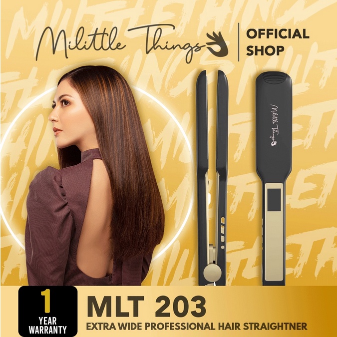 ❤ jselectiv ❤ MILITTLE THINGS 203 Extra Wide Professional Hair Straightener - Catokan Pelurus Rambut