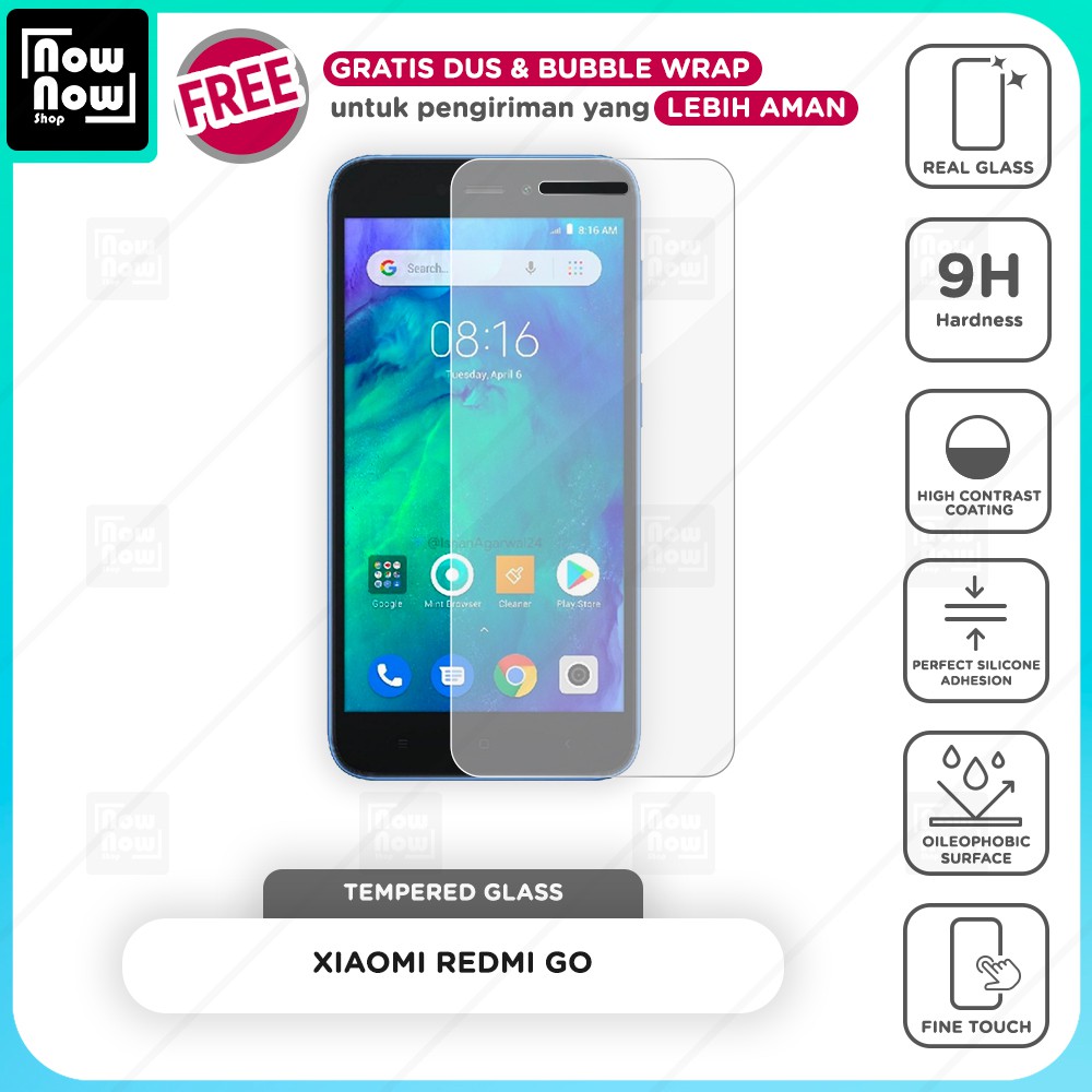 Tempered Glass Anti Gores Xiaomi Redmi GO Screen Guard Protector 9H Kaca Temperglass