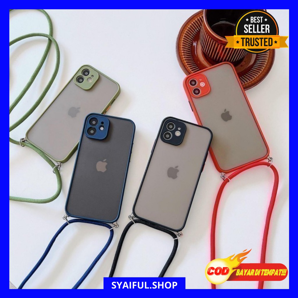 XIAOMI MI 8 LITE BUMPER DOVE CASE TALI GANTUNGAN WARNA