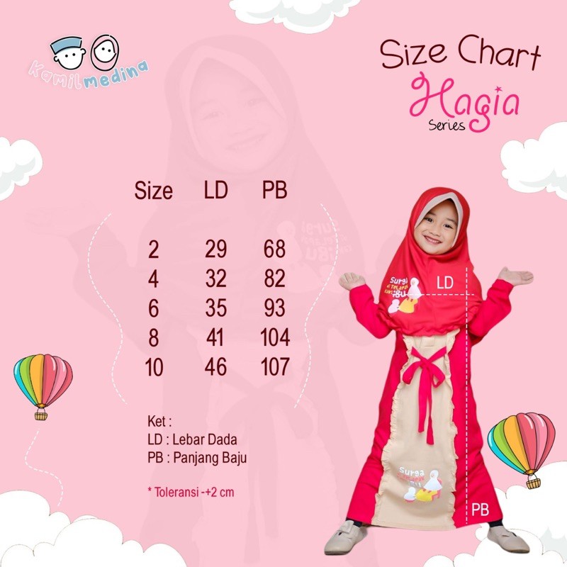 Gamis Anak Hagia Series Kamil Medina Upright