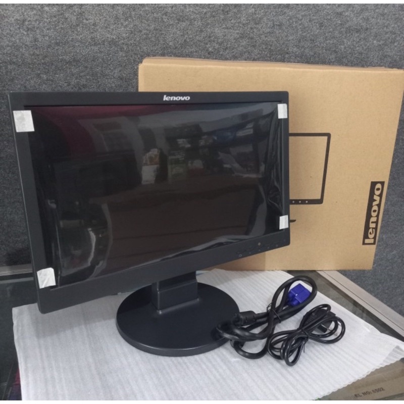 MONITOR LCD LENOVO 19 INCH LIKE NEW PALING MURAH