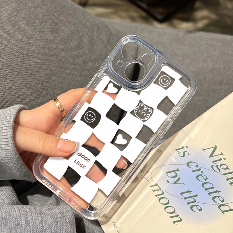 Case Bahan Akrilik TPU Transparan Tahan Banting Untuk iPhone 11 Pro Max 13 Pro 12 Pro XS Max XR X 8 Plus 7 Plus SE 2020 2022