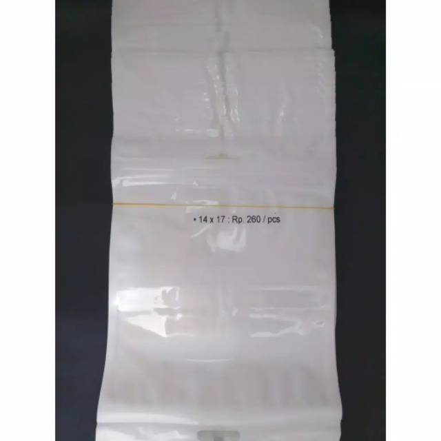 Plastik Klip 14x17 cm Plastik Susu Plastik Ziplock Putih