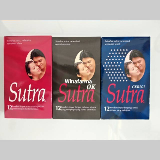 Kondom Sutra CLASSIC GERIGI 12 Pcs/ Kondom Sutra Merah Biru