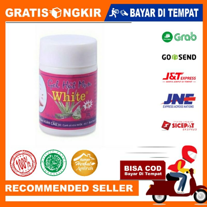 Hut Mun Gel White original thailand Mengangkat Komedo Sampai Ke Akar Akarnya 100% Original