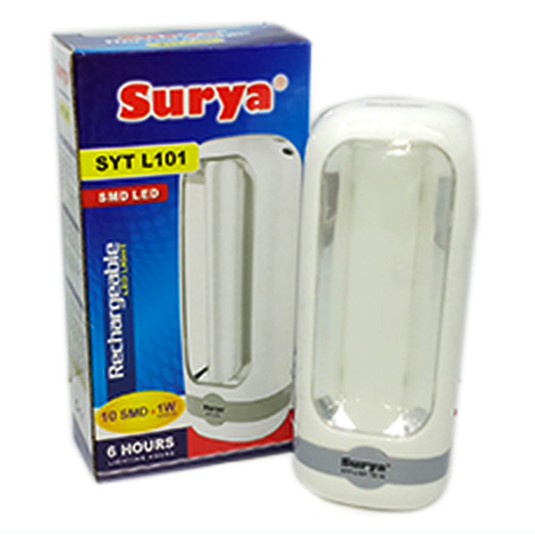 SURYA Senter Meja Tangan Darurat Emergency 10 SMD LED + Senter 1 Watt SYT 101