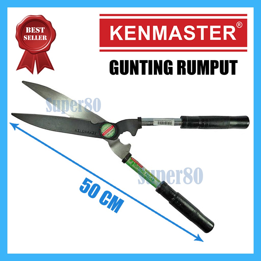 Kenmaster Gunting Taman Rumput Pagar Tanaman Kebun Pohon Besi Besar 50cm