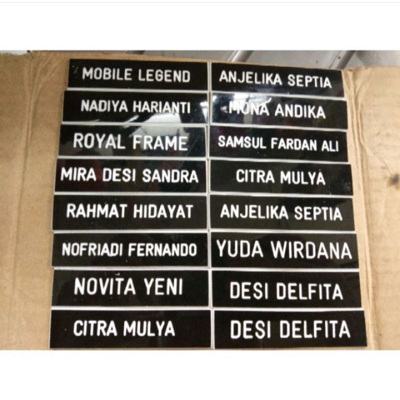 

(Minimal 2) Nametag Papan Nama Dada Grafik PDH TNI/POLRI Berkualitas