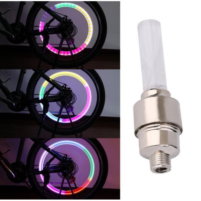 HARGA 4 PCS/TUTUP PENTIL LED LAMPU BAN RODA MOBIL MOTOR SEPEDA/LED TUTUP PENTIL/LAMPU LED SEPEDA/-PENTIL WARNA-WARNI 4