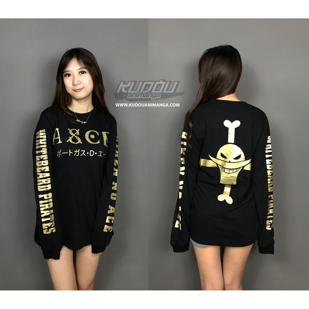 Longsleeve Asce Ultimate Gold Portgas D Ace Onepiece Whitebeard